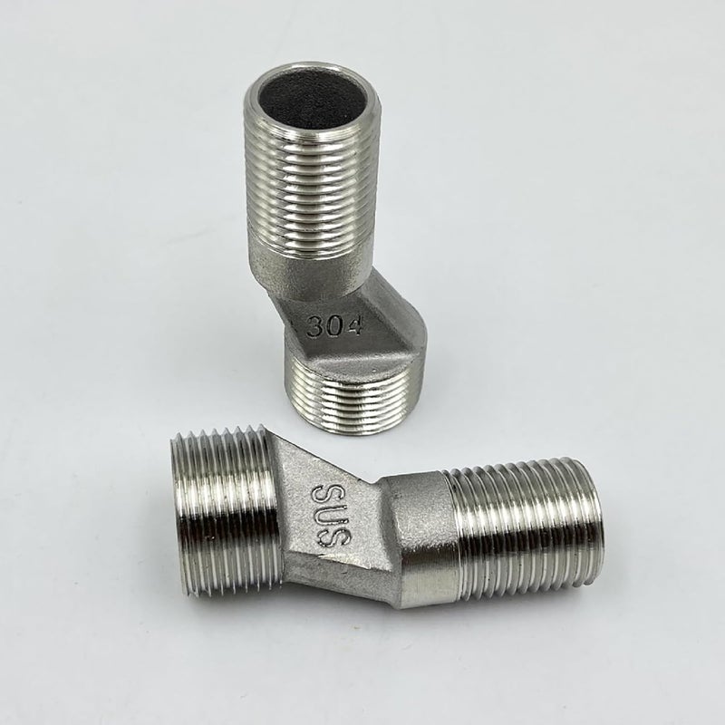 KANGQL Pipes Adapter, Pack of 2 Steel Connection Adapters Steel Eccentric Connection Pieces Wall Faucet Connectors Simple Installation - Image 5
